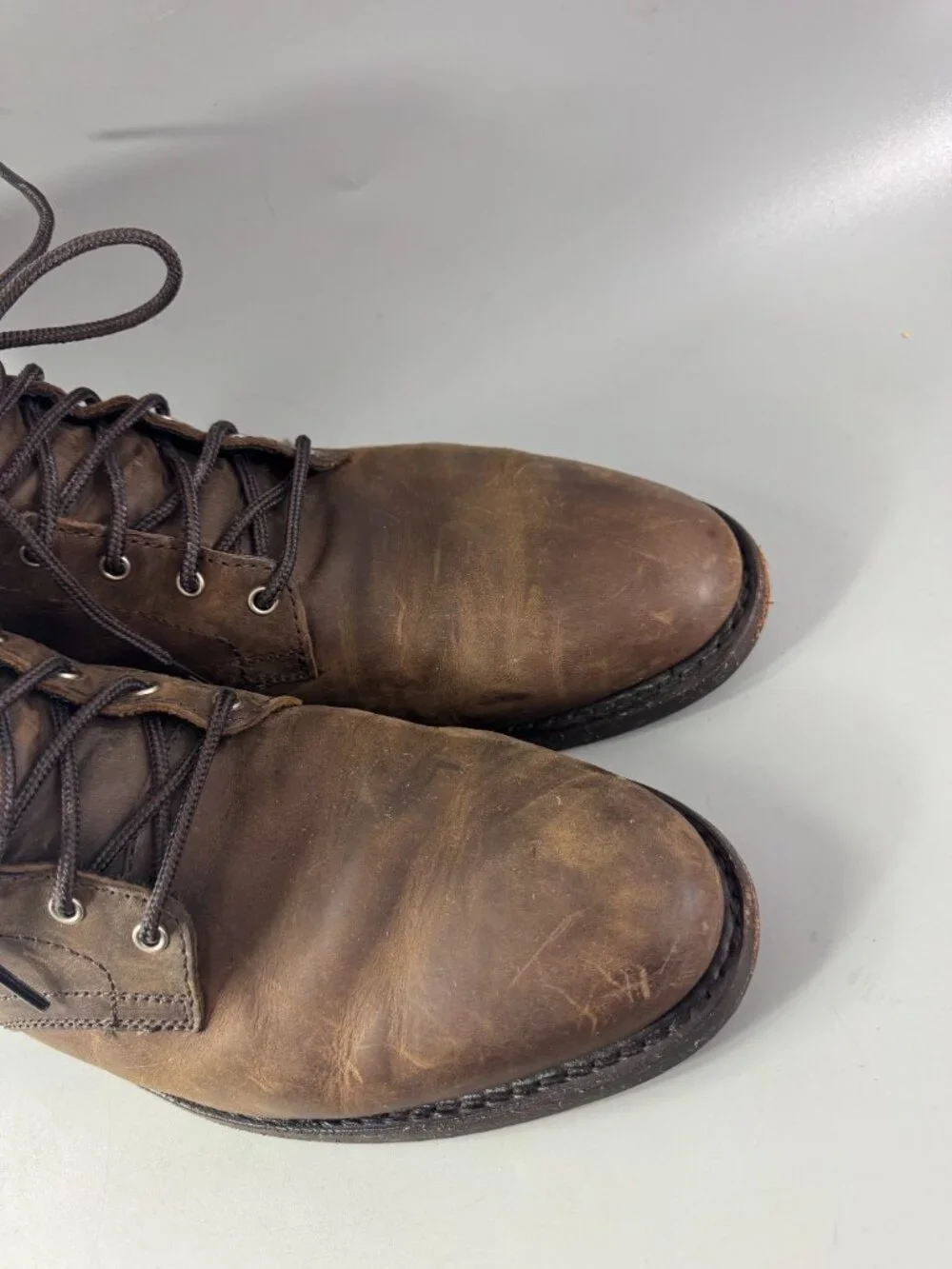 Thursday Boot Co. President Mocha Leather Men's Ankle Boots, Size 12.5